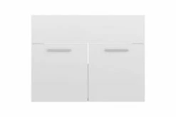 Badeværelsesmøbelsæt 2 Dele Spånplade Hvid Højglans -TRADEMAX Salg badevaerelsesmoebelsaet 2 dele spaanplade hvid hoejglans hvid 2474560 1