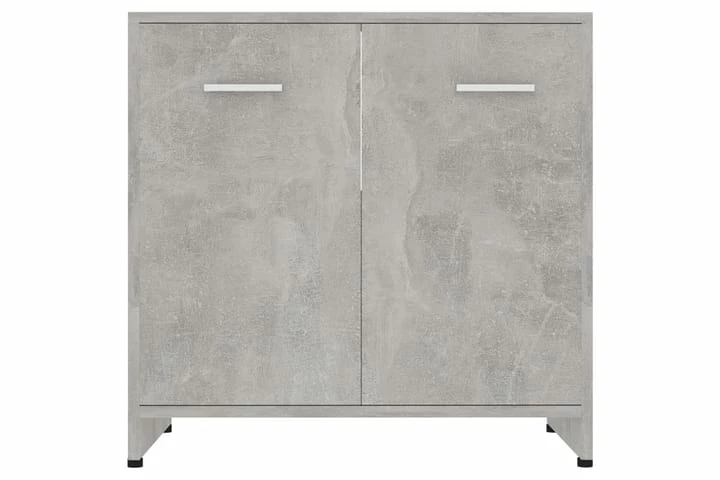 Badeværelsesmøbelsæt 4 Dele Betongrå 16 Badeværelsesmøbelsæt 4 Dele Betongrå - Billede 14