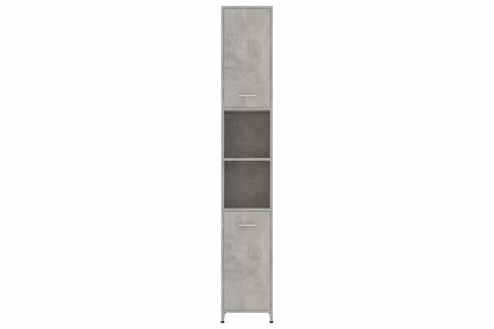 Badeværelsesmøbelsæt 4 Dele Betongrå 9 Badeværelsesmøbelsæt 4 Dele Betongrå - Billede 7