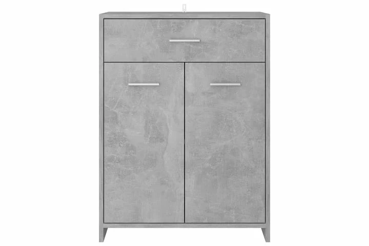 Badeværelsesmøbelsæt 4 Dele Betongrå 3 Badeværelsesmøbelsæt 4 Dele Betongrå