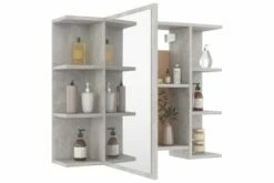 Badeværelsesmøbelsæt 4 Dele Spånplade Betongrå -TRADEMAX Salg badevaerelsesmoebelsaet 4 dele spaanplade betongraa graa 2301378