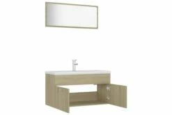 Badeværelsesmøbelsæt Spånplader Sonoma-eg 36 Badeværelsesmøbelsæt Spånplader Sonoma-eg -TRADEMAX Salg badevaerelsesmoebelsaet spaanplader sonoma eg brun 2898687