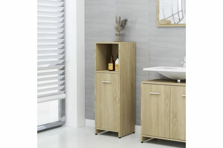 Badeværelsesskab 30X30X95 Cm Spånplade Sonoma-Eg 6 Badeværelsesskab 30X30X95 Cm Spånplade Sonoma-Eg - Billede 4