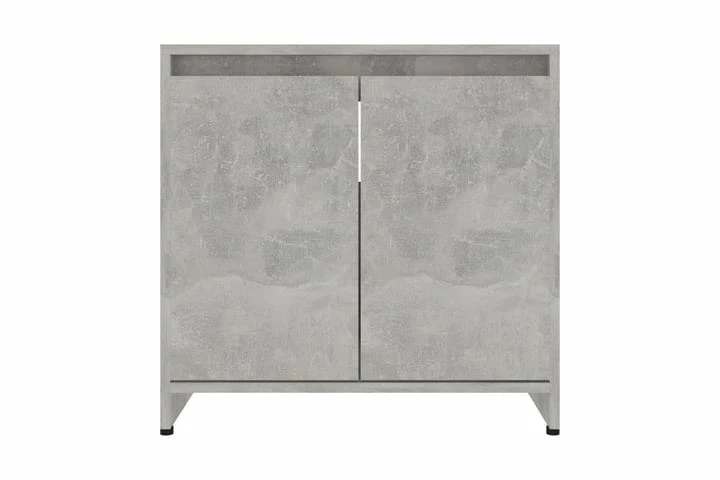 Badeværelsesskab 60X33X58 Cm Spånplade Betongrå 22 Badeværelsesskab 60X33X58 Cm Spånplade Betongrå - Billede 20