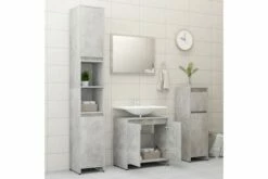 Badeværelsesskab 60X33X58 Cm Spånplade Betongrå 37 Badeværelsesskab 60X33X58 Cm Spånplade Betongrå -TRADEMAX Salg badevaerelsesskab 60x33x58 cm spaanplade betongraa graa 3335857 1