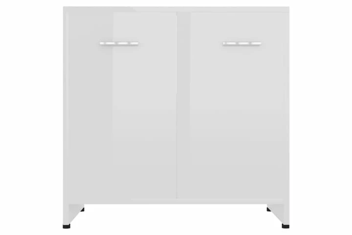 Badeværelsesskab 60X33X58 Cm Spånplade Hvid Højglans 3 Badeværelsesskab 60X33X58 Cm Spånplade Hvid Højglans