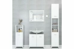 Badeværelsesskab 60X33X58 Cm Spånplade Hvid Højglans 32 Badeværelsesskab 60X33X58 Cm Spånplade Hvid Højglans -TRADEMAX Salg badevaerelsesskab 60x33x58 cm spaanplade hvid hoejglans hvid 3396840 1