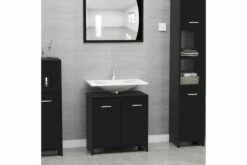 Badeværelsesskab 60X33X58 Cm Spånplade Sort 24 Badeværelsesskab 60X33X58 Cm Spånplade Sort -TRADEMAX Salg badevaerelsesskab 60x33x58 cm spaanplade sort sort 3393017