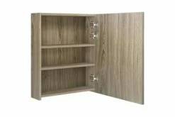 Badeværelsesskab M. Spejl LED 50x14x60 Cm Egetræsfarvet -TRADEMAX Salg badevaerelsesskab m spejl led 50x14x60 cm egetraesfarvet brun 2899537 1