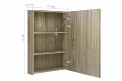 Badeværelsesskab M. Spejl + LED-lys 50x13x70 Cm -TRADEMAX Salg badevaerelsesskab m spejl led lys 50x13x70 cm 2903222 1