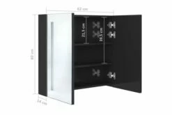 Badeværelsesskab M. Spejl + LED-lys 62x14x60 Cm -TRADEMAX Salg badevaerelsesskab m spejl led lys 62x14x60 cm 2901269