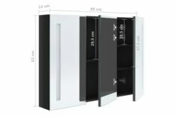 Badeværelsesskab M. Spejl + LED-lys 89x14x62 Cm 21 Badeværelsesskab M. Spejl + LED-lys 89x14x62 Cm -TRADEMAX Salg badevaerelsesskab m spejl led lys 89x14x62 cm 2903271