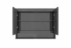 Badeværelsesskab Med Spejl 80x15x60 Cm MDF Skinnende Grå -TRADEMAX Salg badevaerelsesskab med spejl 80x15x60 cm mdf skinnende graa graa 3687365 1