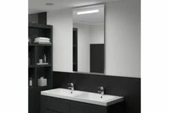 Badeværelsesskab Med Spejl LED 60 X 100 Cm