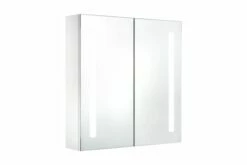 Badeværelsesskab Med Spejl LED 62 X 14 X 60 Cm -TRADEMAX Salg badevaerelsesskab med spejl led 62 x 14 x 60 cm hvid 3001833 1