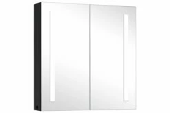 Badeværelsesskab Med Spejl LED 62x14x60 Cm 33 Badeværelsesskab Med Spejl LED 62x14x60 Cm -TRADEMAX Salg badevaerelsesskab med spejl led 62x14x60 cm antracit 2804197