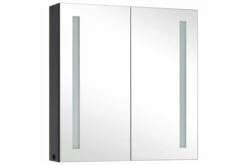 Badeværelsesskab Med Spejl LED 62x14x60 Cm 25 Badeværelsesskab Med Spejl LED 62x14x60 Cm -TRADEMAX Salg badevaerelsesskab med spejl led 62x14x60 cm antracit 2804198