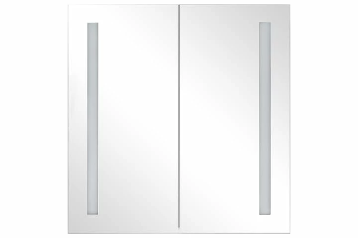 Badeværelsesskab Med Spejl LED 62x14x60 Cm 17 Badeværelsesskab Med Spejl LED 62x14x60 Cm - Billede 15