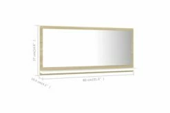 Badeværelsesspejl 80x10,5x37 Cm Spånplade Sonoma-Eg Hvid 20 Badeværelsesspejl 80x10,5x37 Cm Spånplade Sonoma-Eg Hvid -TRADEMAX Salg badevaerelsesspejl 80x105x37 cm spaanplade sonoma eg hvid beige 3319341 1