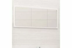 Badeværelsesspejl 80x1,5x37 Cm Spånplade Hvid Højglans