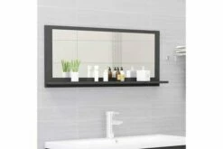 Badeværelsesspejl 90x10,5x37 Cm Spånplade Grå