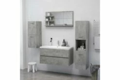 Badeværelsesspejl 90x10,5x45 Cm Spånplade Betongrå 33 Badeværelsesspejl 90x10,5x45 Cm Spånplade Betongrå -TRADEMAX Salg badevaerelsesspejl 90x105x45 cm spaanplade betongraa graa 3337791 1