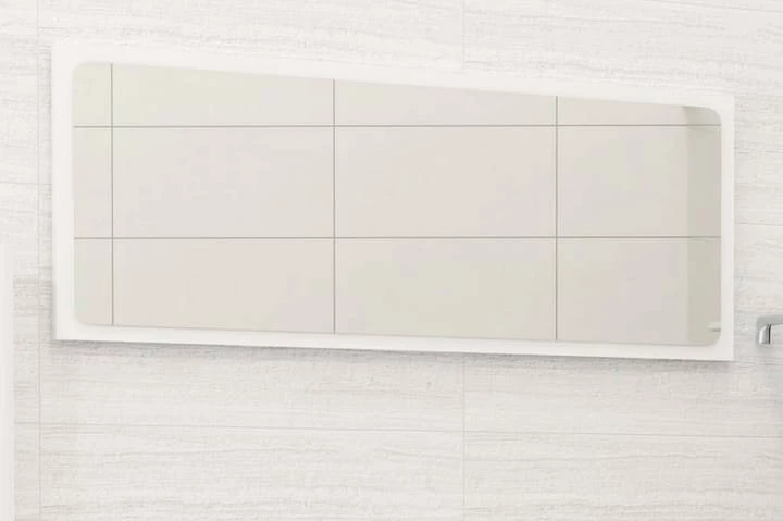 Badeværelsesspejl 90x1,5x37 Cm Spånplade Hvid Højglans 14 Badeværelsesspejl 90x1,5x37 Cm Spånplade Hvid Højglans - Billede 12