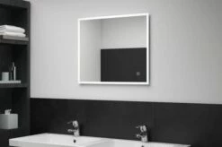 Badeværelsesspejl LED M. Touch 60 X 50 Cm -TRADEMAX Salg badevaerelsesspejl led m touch 60 x 50 cm soelv 3325086 1
