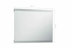 Badeværelsesspejl LED M. Touch 80 X 60 Cm 20 Badeværelsesspejl LED M. Touch 80 X 60 Cm -TRADEMAX Salg badevaerelsesspejl led m touch 80 x 60 cm soelv 3334588 1