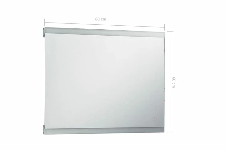 Badeværelsesspejl LED M. Touch 80 X 60 Cm 3 Badeværelsesspejl LED M. Touch 80 X 60 Cm