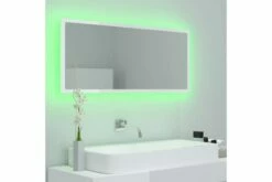 Badeværelsesspejl M. LED 100x8,5x37 Cm Spånplade -TRADEMAX Salg badevaerelsesspejl m led 100x85x37 cm spaanplade hvid 2899267 1