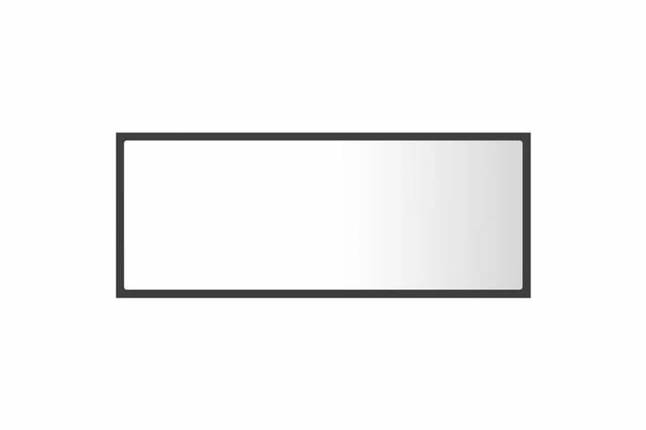Badeværelsesspejl M. LED-lys 100x8,5x37 Cm Spånplade Grå 4 Badeværelsesspejl M. LED-lys 100x8,5x37 Cm Spånplade Grå - Billede 2