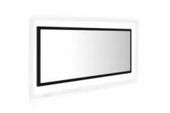 Badeværelsesspejl M. LED-lys 100x8,5x37 Cm Spånplade Sort -TRADEMAX Salg badevaerelsesspejl m led lys 100x85x37 cm spaanplade sort sort 2889396 1