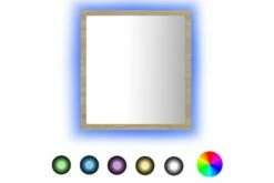 Badeværelsesspejl M. LED-lys 40x8,5x37 Cm Spånplade -TRADEMAX Salg badevaerelsesspejl m led lys 40x85x37 cm spaanplade brun 2701603 1