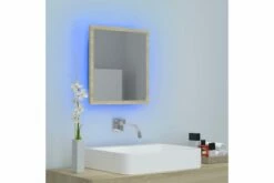 Badeværelsesspejl M. LED-lys 40x8,5x37 Cm Spånplade -TRADEMAX Salg badevaerelsesspejl m led lys 40x85x37 cm spaanplade brun 2701604 1