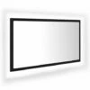 Badeværelsesspejl M. LED-lys 80x8,5x37 Cm Spånplade Sort -TRADEMAX Salg badevaerelsesspejl m led lys 80x85x37 cm spaanplade sort sort 2891454