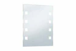 Badeværelsesspejl Med LED 50 X 60 Cm -TRADEMAX Salg badevaerelsesspejl med led 50 x 60 cm soelv 3334644