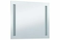 Badeværelsesspejl Med LED 60 X 50 Cm -TRADEMAX Salg badevaerelsesspejl med led 60 x 50 cm soelv 3334626 1