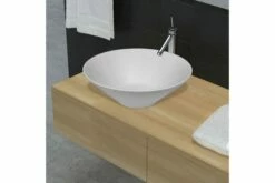 Badeværelsesvask Keramisk Skål Hvid -TRADEMAX Salg badevaerelsesvask keramisk skaal hvid hvid 4073075