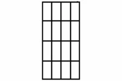 Bruseafskærmning 100 X 195 Cm Hærdet Glas