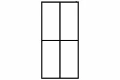 Bruseafskærmning 118 X 190 Cm Hærdet Glas