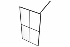 Bruseafskærmning 80 X 195 Cm Hærdet Glas -TRADEMAX Salg bruseafskaermning 80 x 195 cm haerdet glas gennemsigtig 1631092 1