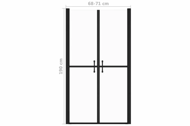 Brusedør (68-71)x190 Cm Klart Sikkerhedsglas 10 Brusedør (68-71)x190 Cm Klart Sikkerhedsglas - Billede 8