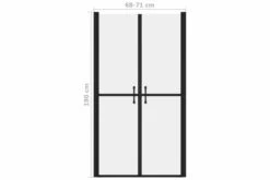 Brusedør (68-71)x190 Cm Sikkerhedsglas Matteret -TRADEMAX Salg brusedoer 68 71x190 cm sikkerhedsglas matteret 2970498 1