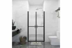 Brusedør (73-76)x190 Cm Sikkerhedsglas Delvist Matteret