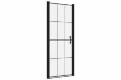 Brusedør 81x195 Cm Hærdet Glas Sort 17 Brusedør 81x195 Cm Hærdet Glas Sort -TRADEMAX Salg brusedoer 81x195 cm haerdet glas sort 2522633 1