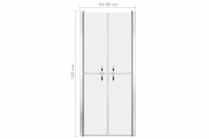 Brusedør 96x190 Cm Matteret Sikkerhedsglas 12 Brusedør 96x190 Cm Matteret Sikkerhedsglas - Billede 10