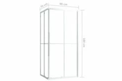 Brusekabine 90x70x180 Cm Sikkerhedsglas -TRADEMAX Salg brusekabine 90x70x180 cm sikkerhedsglas 3485322 1