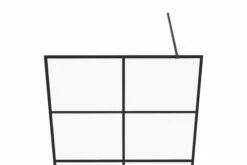 Brusevæg 90x195 Cm Klart Sikkerhedsglas Sort -TRADEMAX Salg brusevaeg 90x195 cm klart sikkerhedsglas sort gennemsigtig 3715427 1