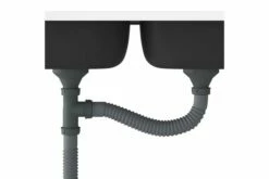 Dobbelt Køkkenvask 1200x500x155 Mm Rustfrit Stål Sølvfarvet -TRADEMAX Salg dobbelt koekkenvask 1200x500x155 mm rustfrit staal soelvfarvet soelv 2903568 1